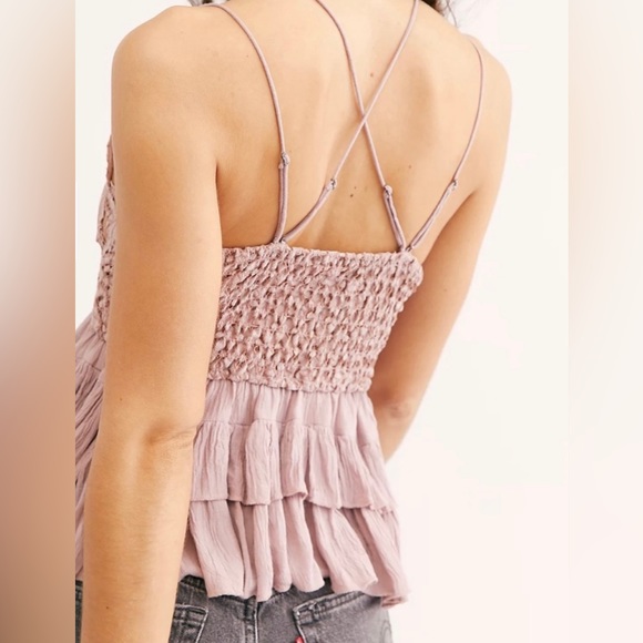 NWT Free People Mauve Adella Top Size L - Picture 2 of 12